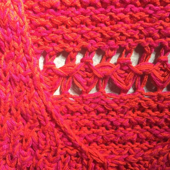 Free People Coconut V Sweater in Dragonfruit Combo - Picture 4 of 5